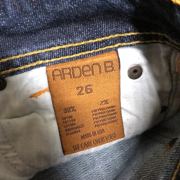 Arden b Lexi flare blue jeans made in USA 26 - Picture 8 of 9